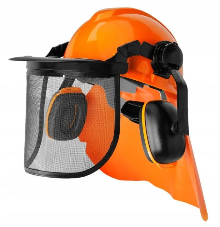 Protective set for lumberjack chainsaw helmet cover nau Packaging status original