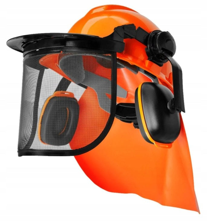 Protective set for lumberjack chainsaw helmet cover nau