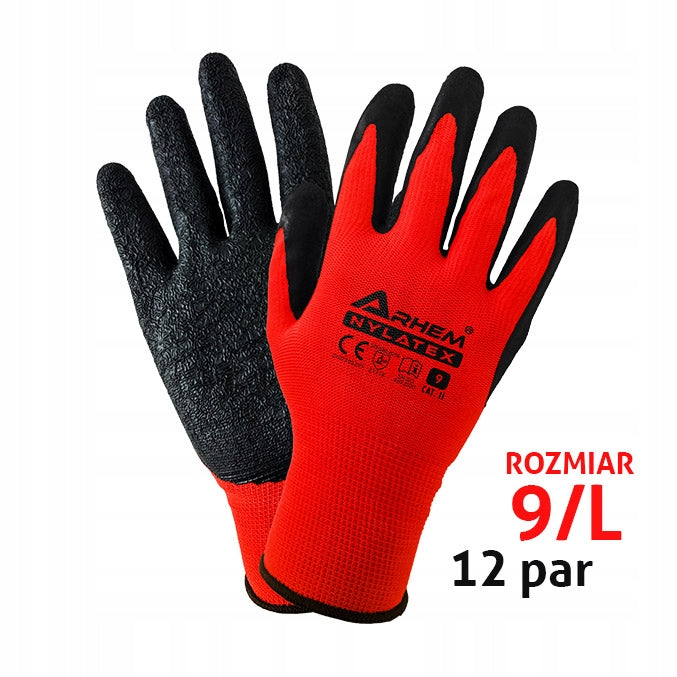 Protective work gloves Arhem FALCON size 9 - L 12 pairs Medical device no
