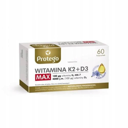 Protego Vitamin K2 + D3 Max 60 capsules