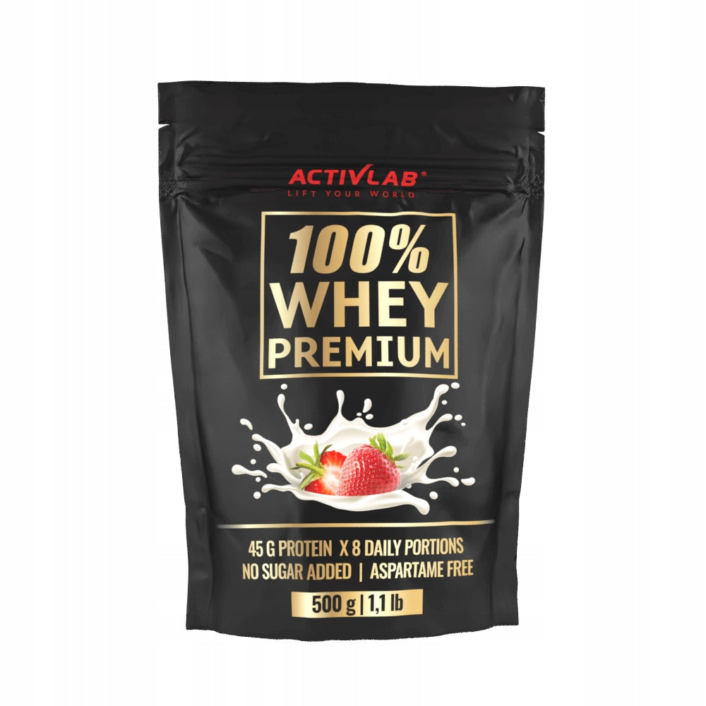 Protein Activlab 100% Whey Premium Protein Conditioner WPC Flavour Strawberry 500g Expiration date not specified