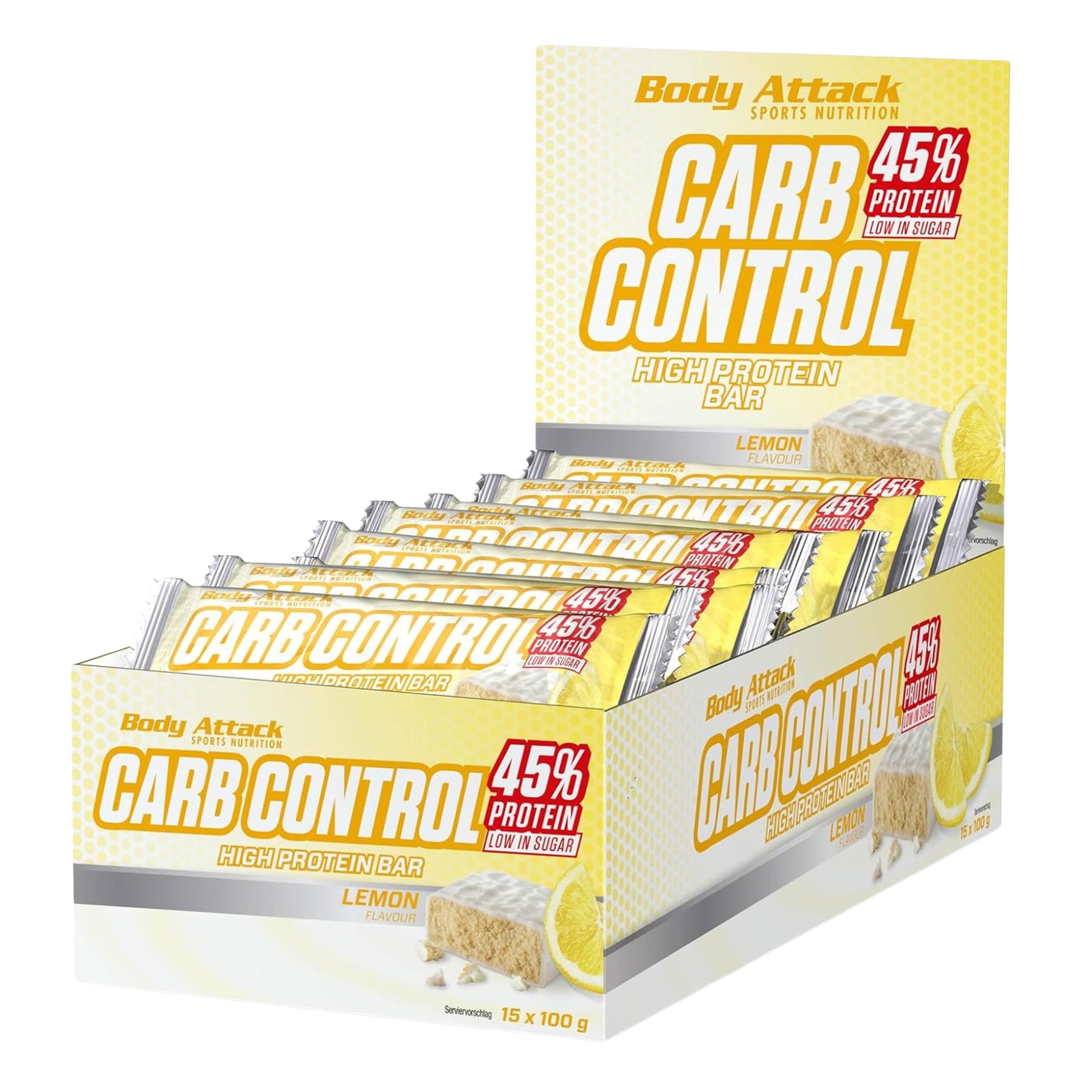 Protein Bar BODY ATTACK Carb Control 15x 100g Protein Low Sugar
