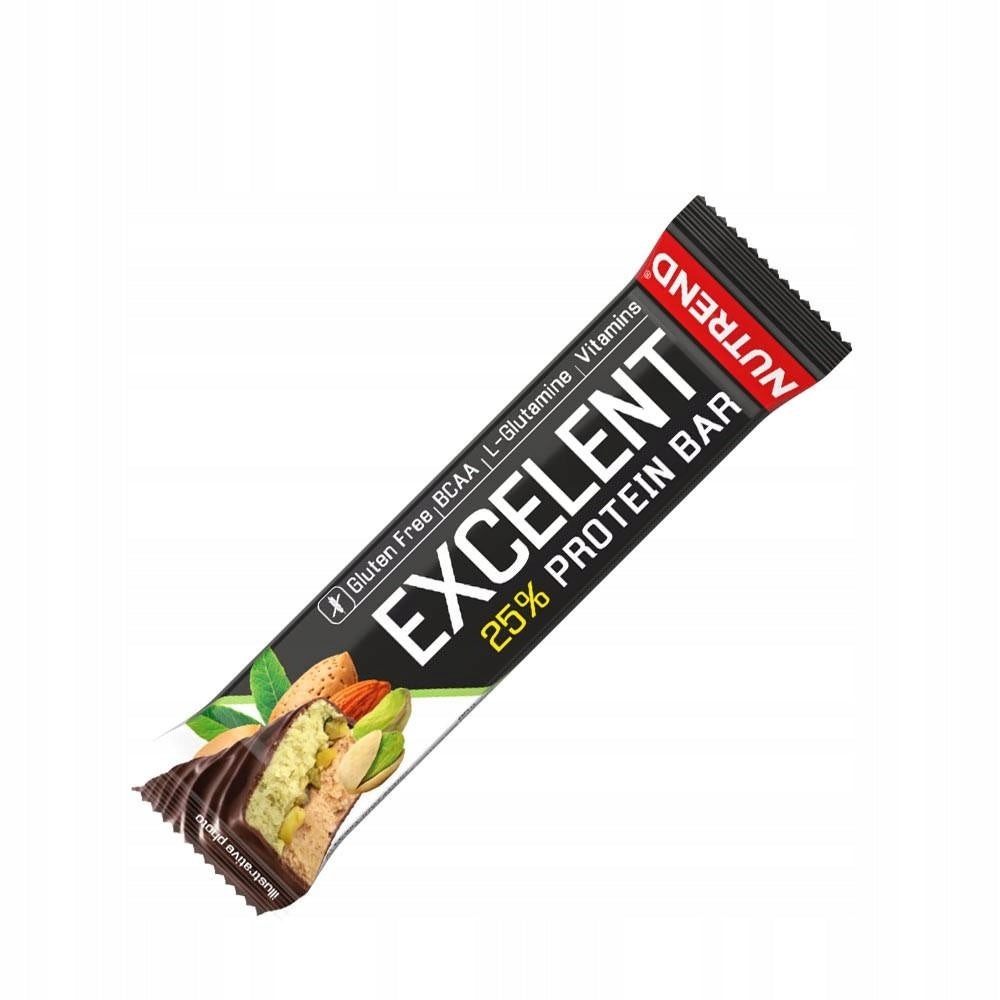 Protein Bar Excelent 18x85g Pistachio Protein Bar Conditioner NUTREND Packaging status original