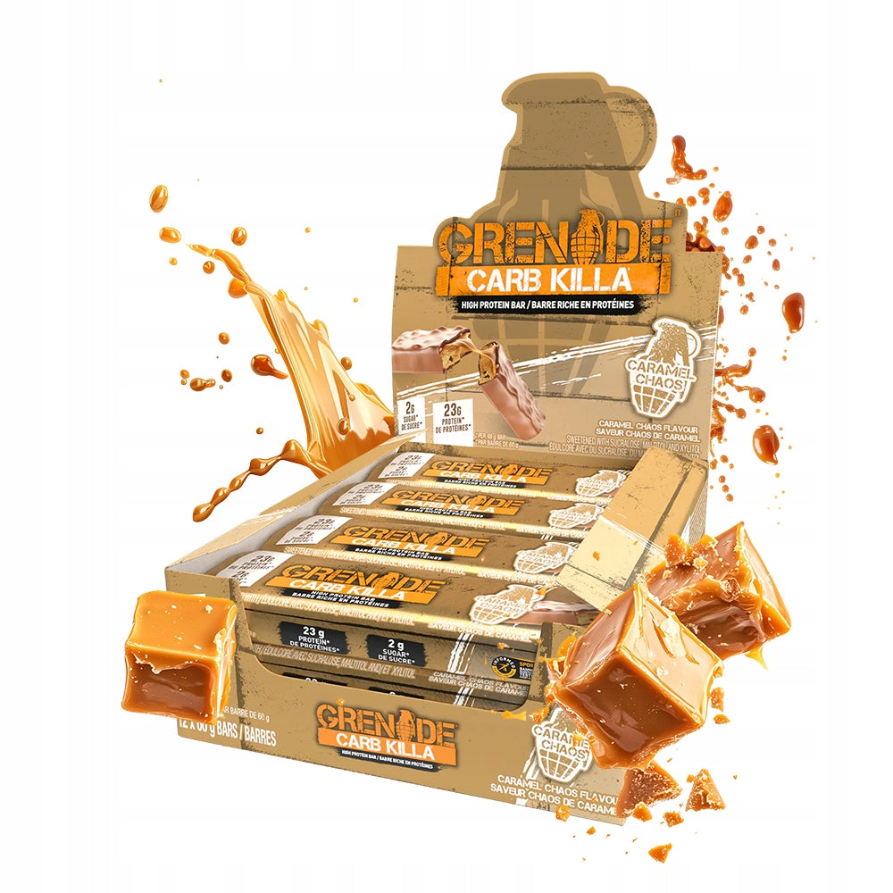 Protein Bar Grenade Caramel 12x60 g for training high-protein snack