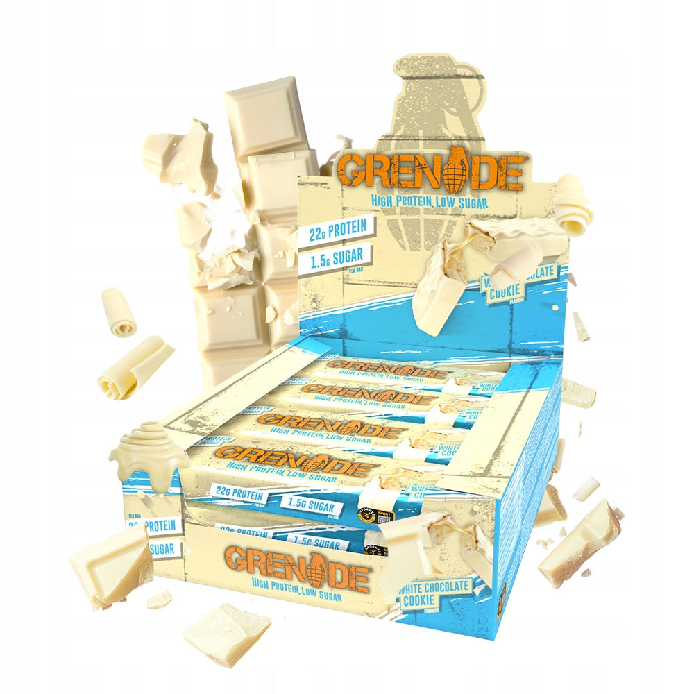 Protein Bar Grenade White Chocolate 12x60 g for Training Snack