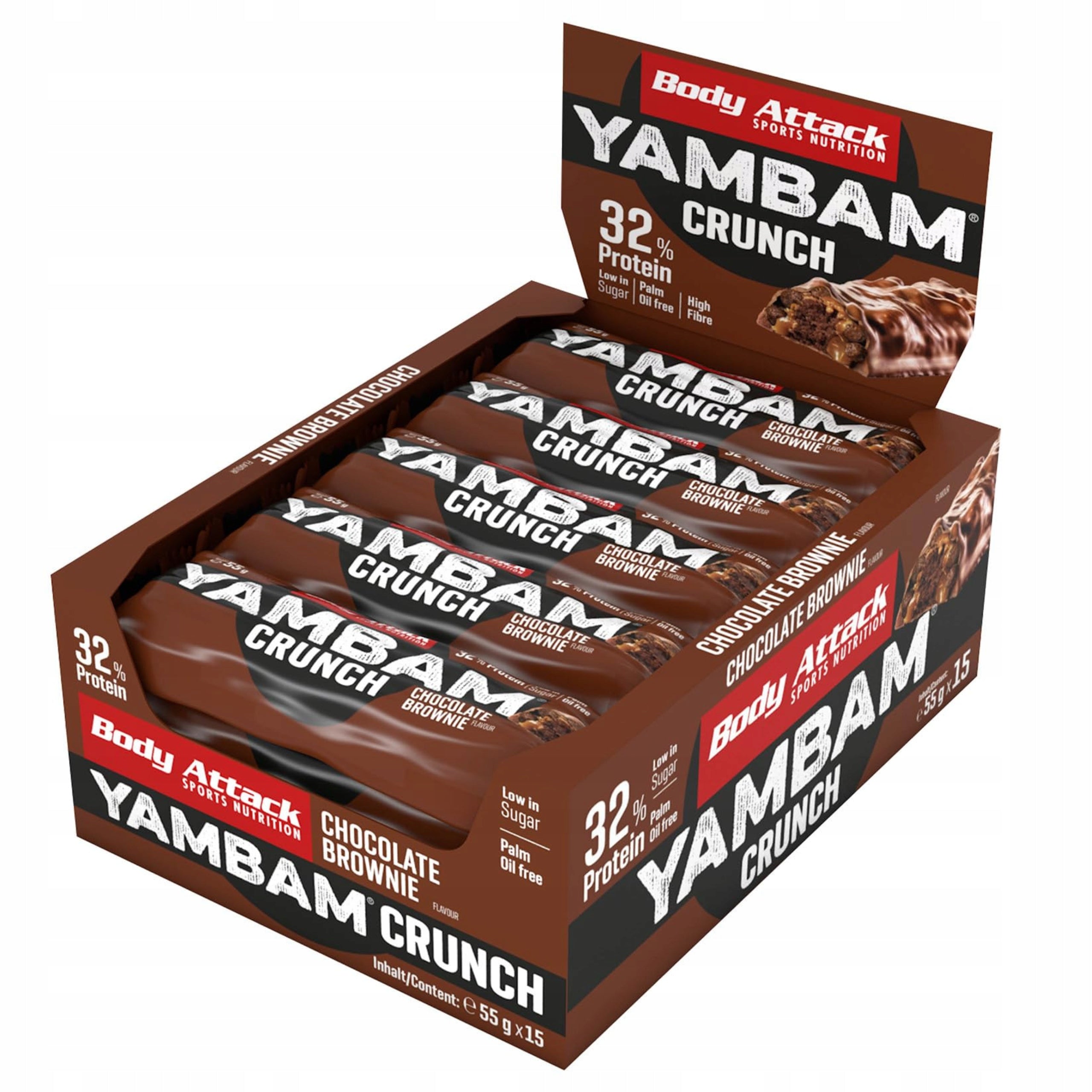 Protein Bar Protein Yambam Protein 15x 55 g Low Sugar Body Attack