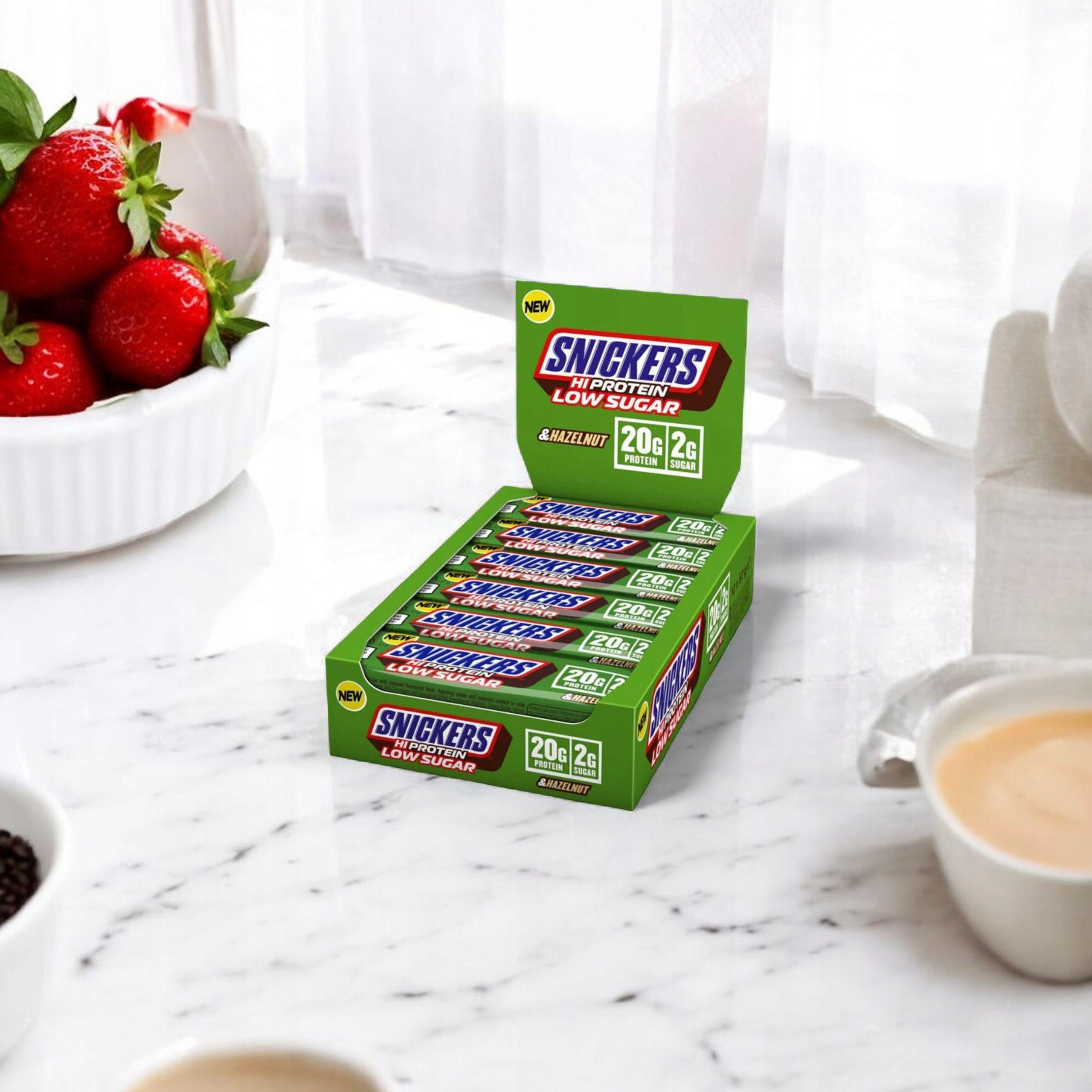 Protein Bar SNICKERS Hi Protein 12x57g Walnut Low Sugar 18g Protein Packaging status original