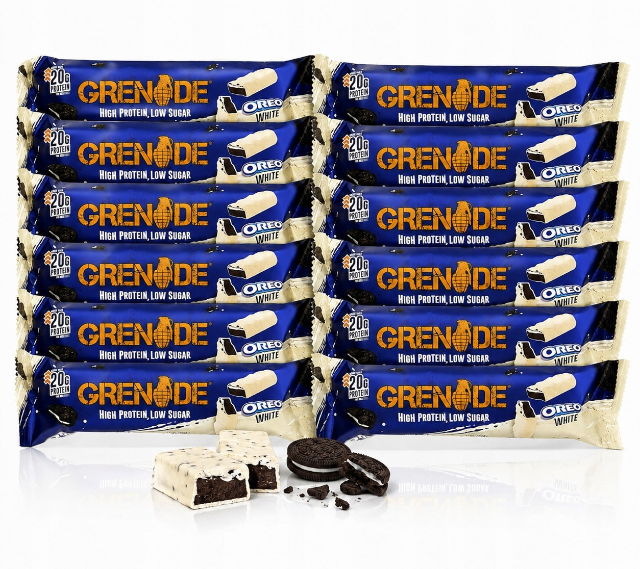 Protein Bar Set 12X Grenade Protein Bar 60g white oreo