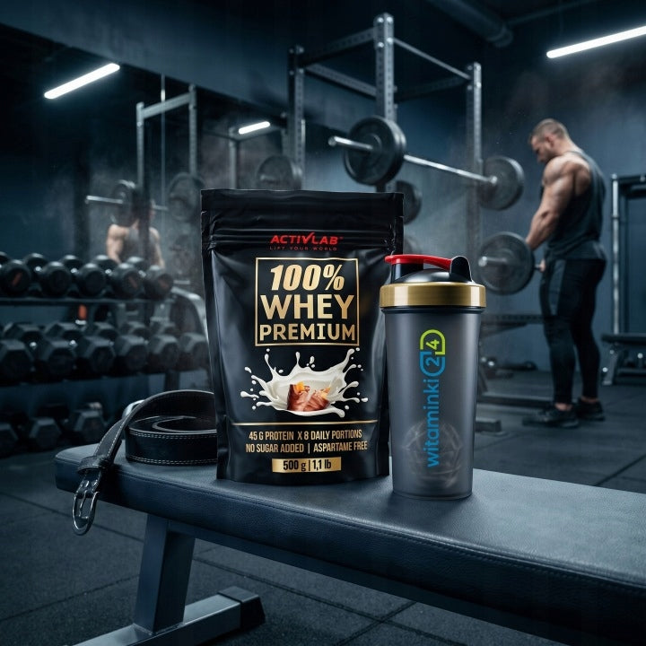 Protein Conditioner Activlab 100% Whey Premium 500g Chocolate-Caramel Flavour Packaging status original