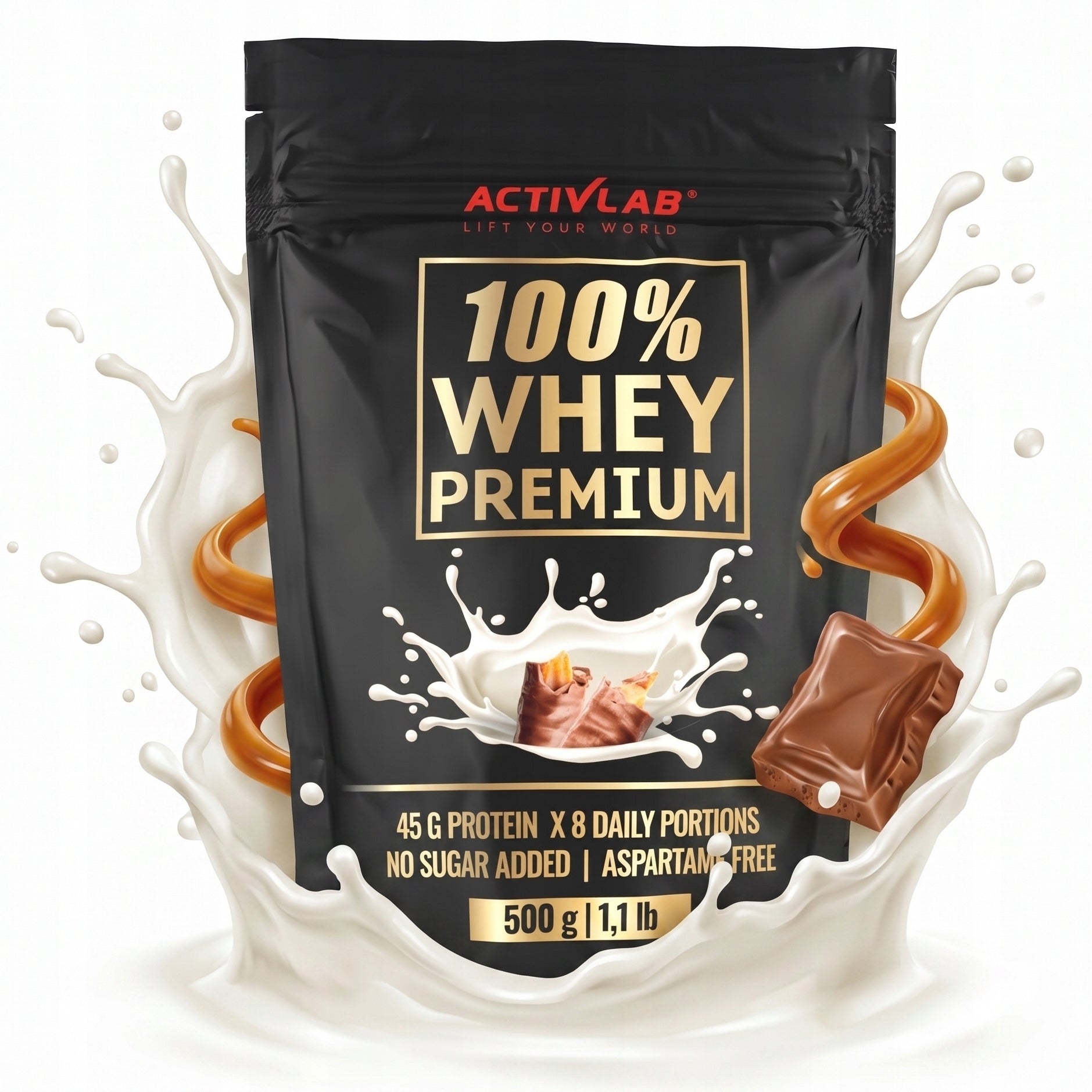 Protein Conditioner Activlab 100% Whey Premium 500g Chocolate-Caramel Flavour