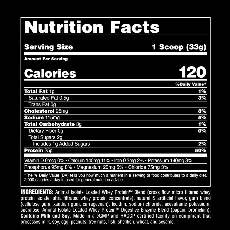 Protein Conditioner Universal Nutrition Animal Whey Cookie with Cream 2300 g Brand Universal Nutrition