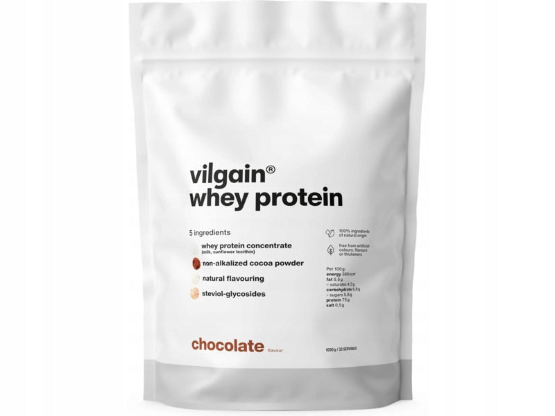 Protein Conditioner VILGAIN Whey Protein Chocolate (1000 g) Sugar Free