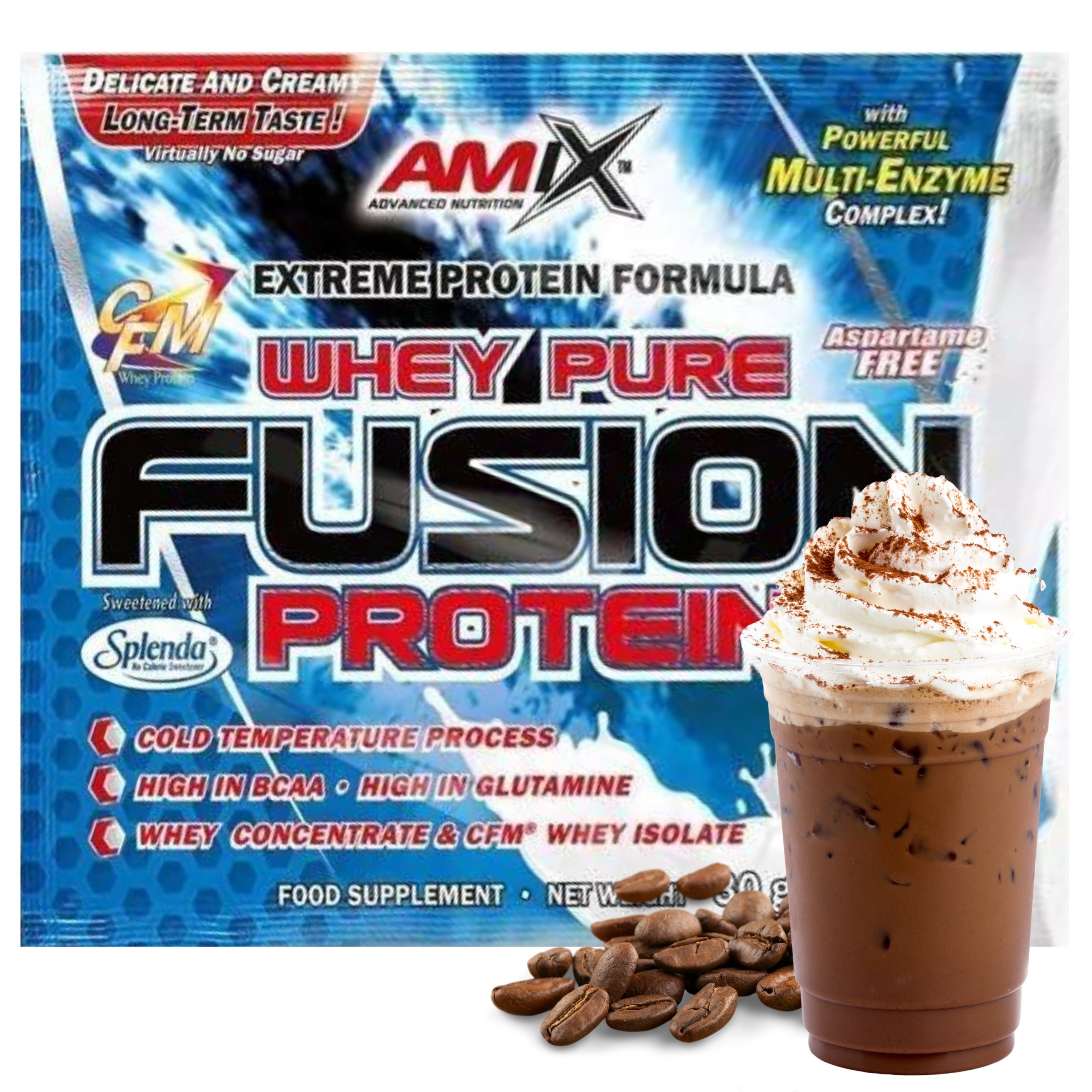 Protein Conditioner WPC Protein Isolate Amix Fusion Chocolate Coffee Mocha
