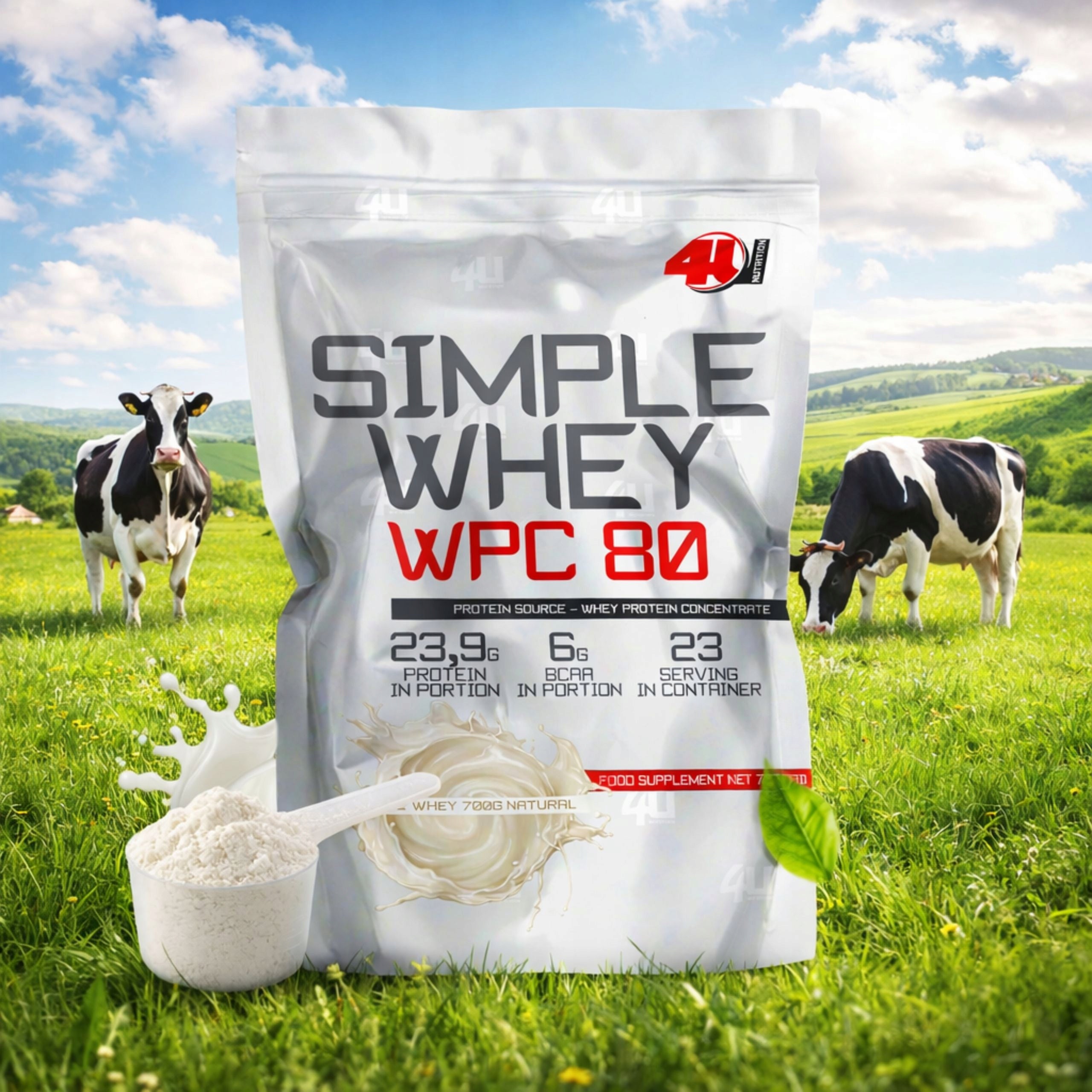 Protein Conditioner Whey Protein Natural Concentrate WPC 80 700g Packaging status original