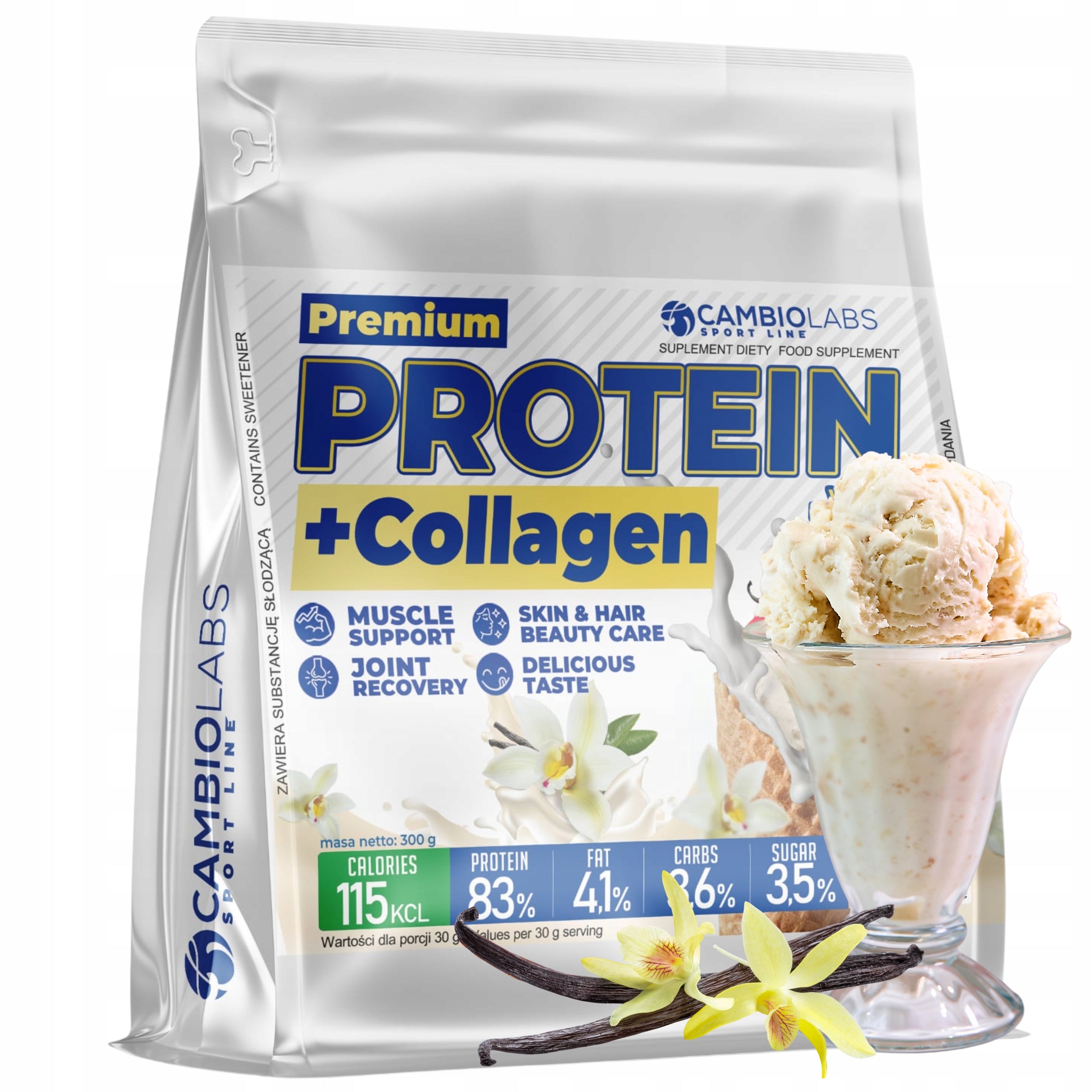 Protein Conditioner with Collagen Protein for Women Vanilla Whey Protein 300g