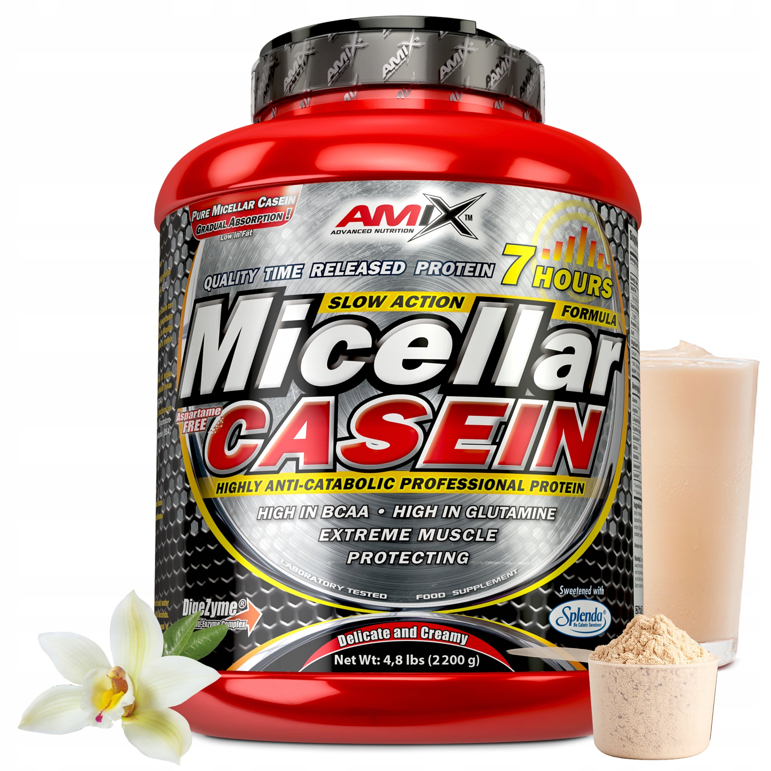 Protein Free Absorbent NIGHT CONDITIONER CASEIN VANILLA Amix Micellar Casein