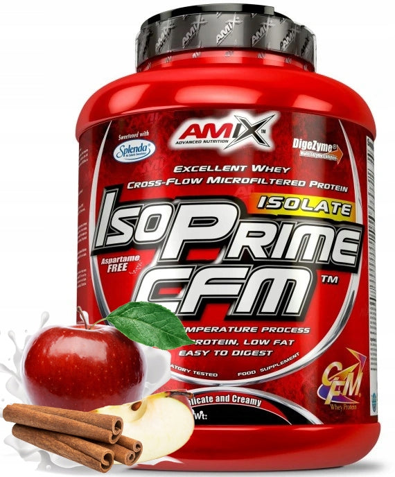 Protein Isolate AMIX ISOPRIME CFM 1000 PROTEIN WPI apple-cinnamon Expiration date at least six months from the date of purchase