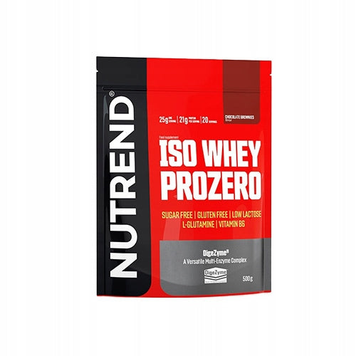 Protein Isolate NUTREND Iso Whey Prozero 500g Chocolate Brownie WPI Expiration date at least six months from the date of purchase