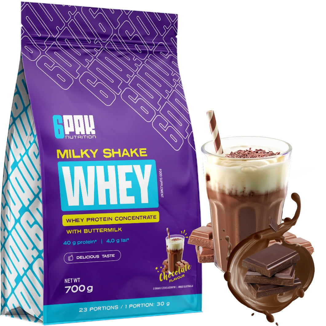 Protein MILKY SHAKE WHEY 700G Delicious Chocolate with Buttermilk Cocktail WPC 80