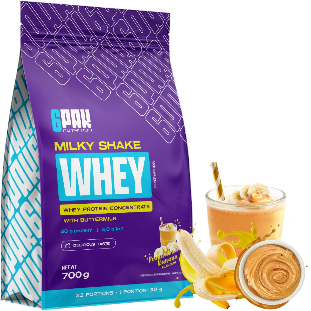 Protein MILKY SHAKE WHEY 700G Delicious Peanut with Buttermilk Cocktail WPC 80