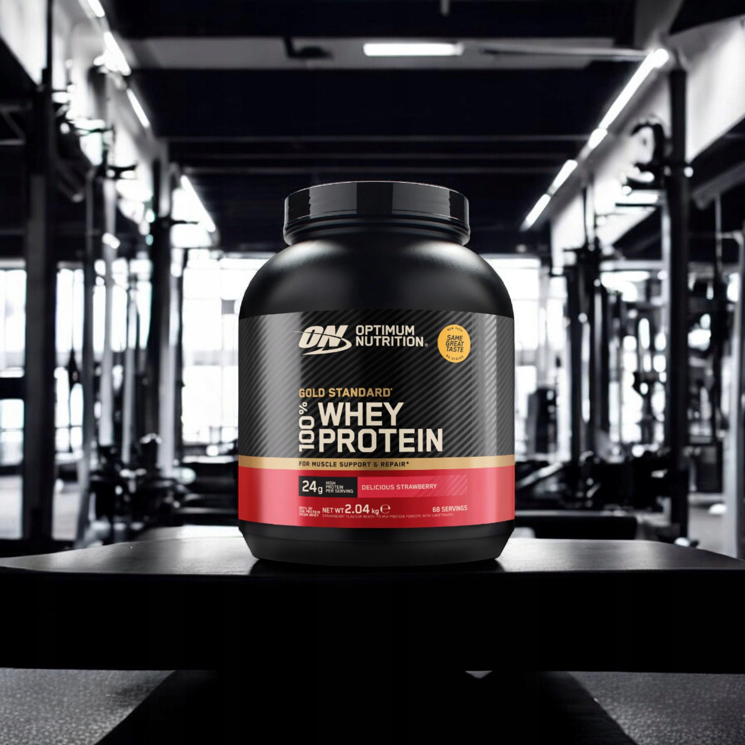 Protein OPTIMUM NUTRITION Gold Standard Whey 2040g Strawberry WPC WPI 68p Packaging status original