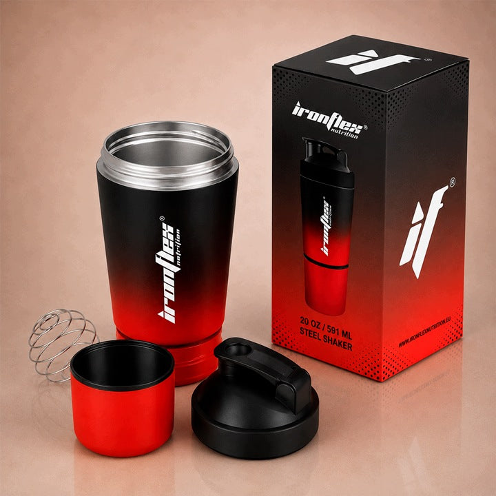 Protein SHAKER 500ml IronFlex Tight SHAKER with Conditioner Container Manufacturer code 5903140698371