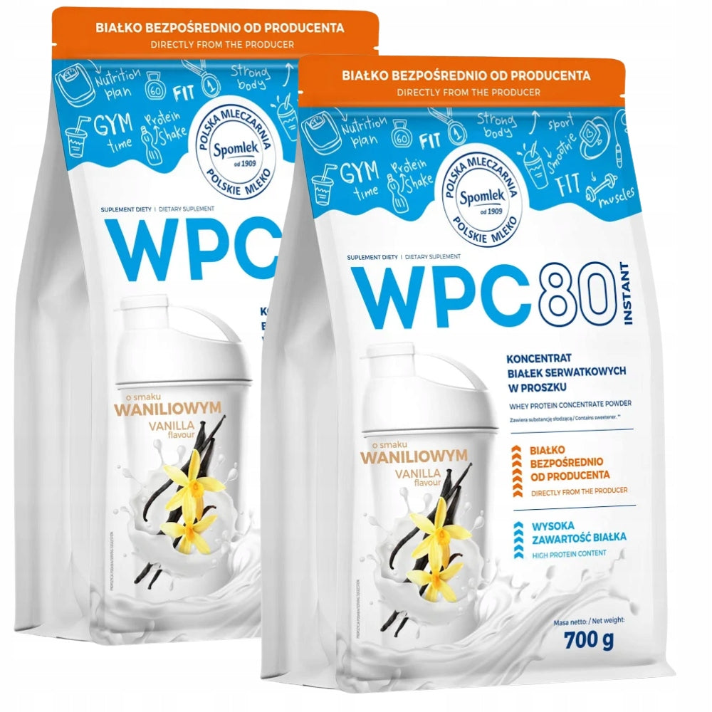 Protein WPC80 VANILLA 700g SPOMLEK WHEY PROTEIN CONCENTRATE