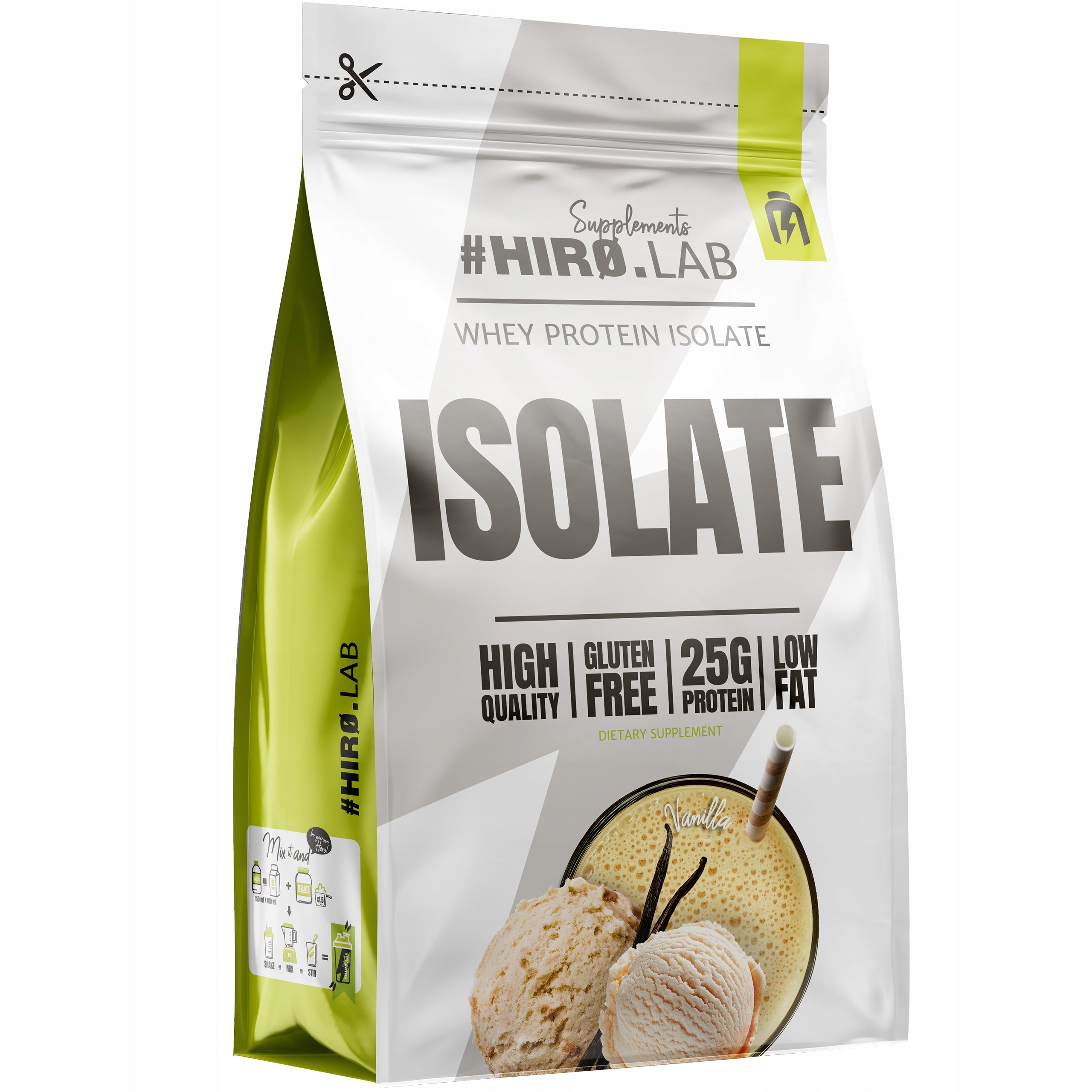 Protein WPI Isolate 700g HIRO LAB Fast Regeneration Pure Mass Without Gluten Medical device no