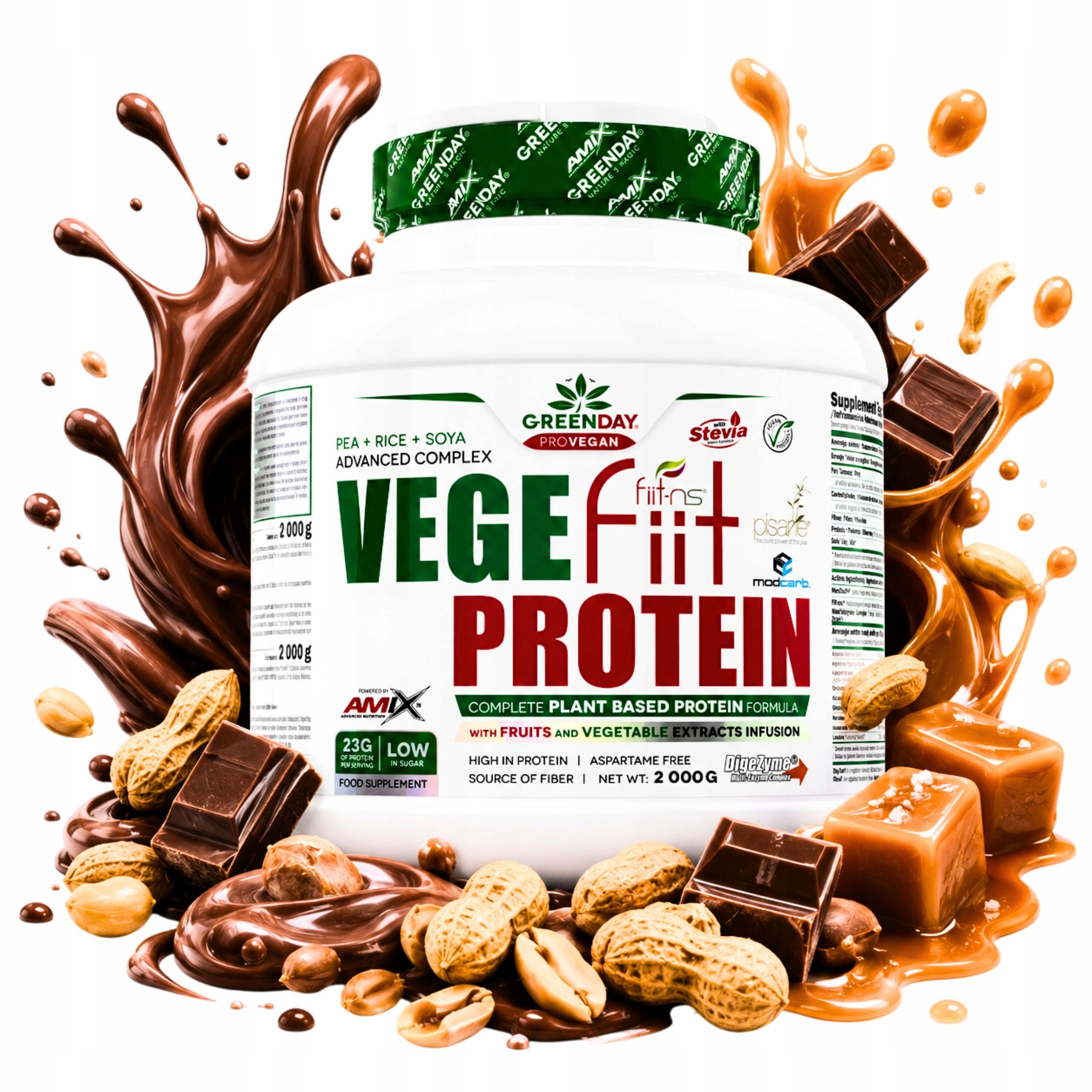 Protein for Vegans with Rice Soy Vege Protein Powder Protein Isolate with Pea 2kg