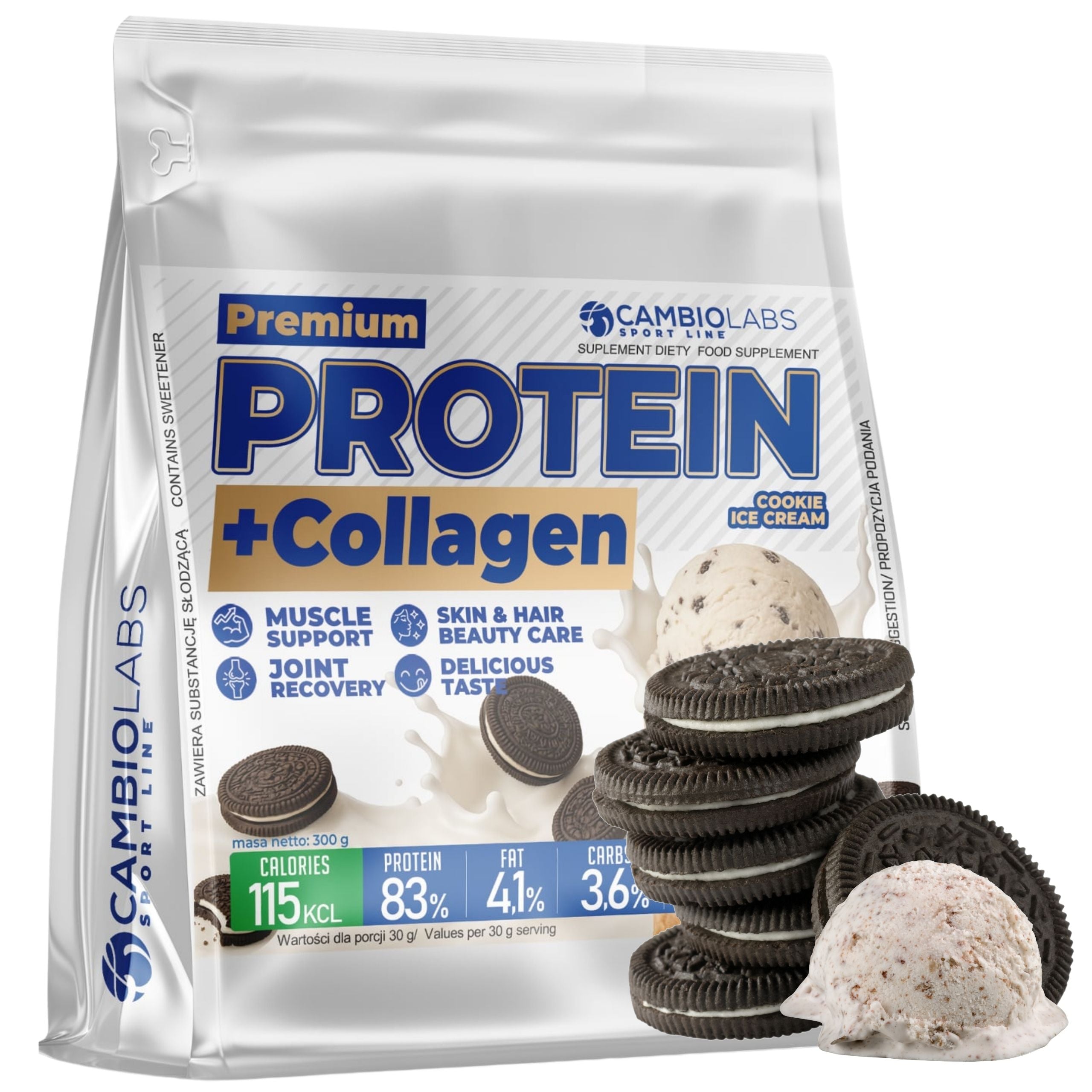 Protein for Women with Collagen Protein Whey Protein Cookie 300g