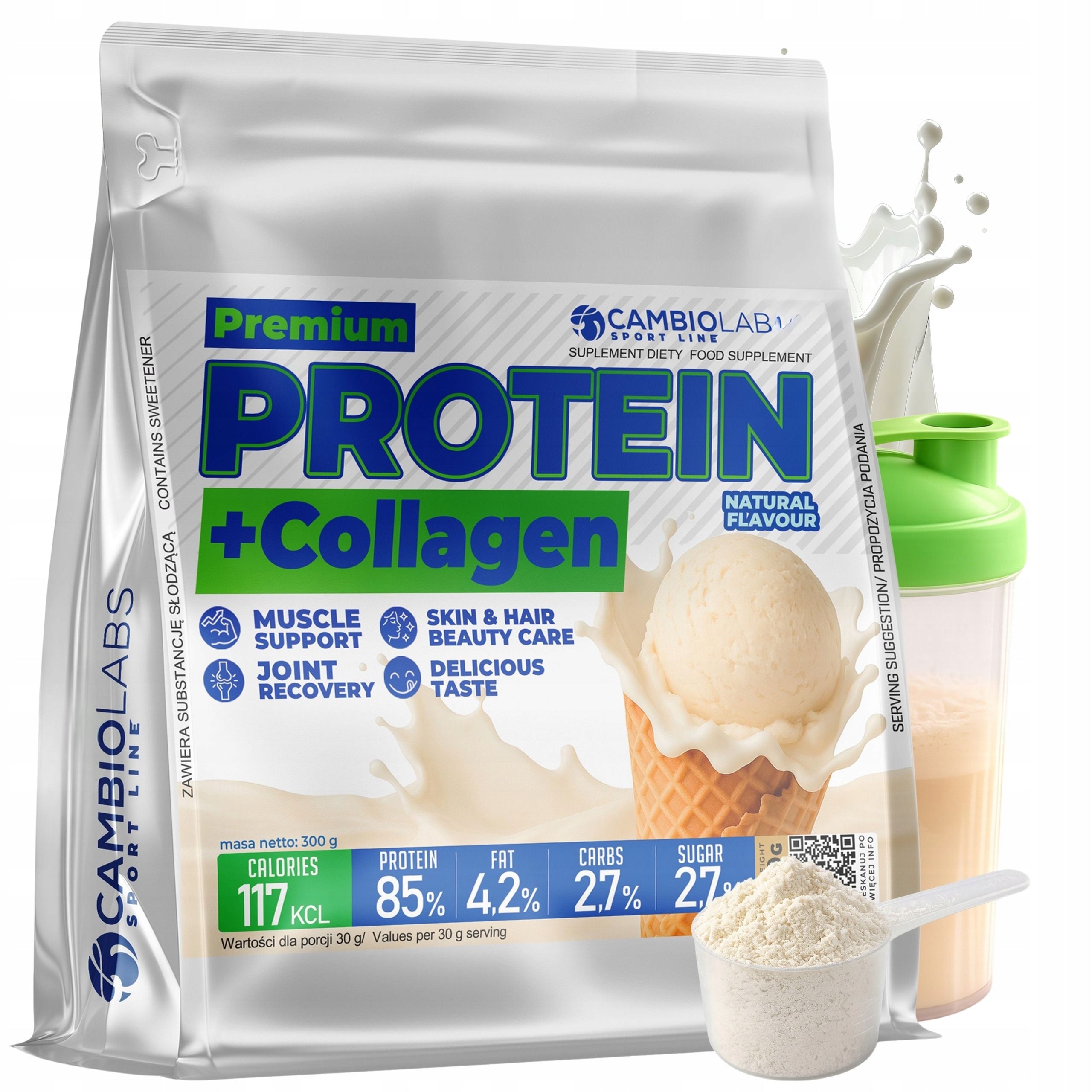 Protein for Women with Collagen Whey Protein Concentrate Natural Collagen