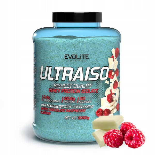 Protein isolate WPI Evolite 2000 g powder flavor white chocolate - raspberry