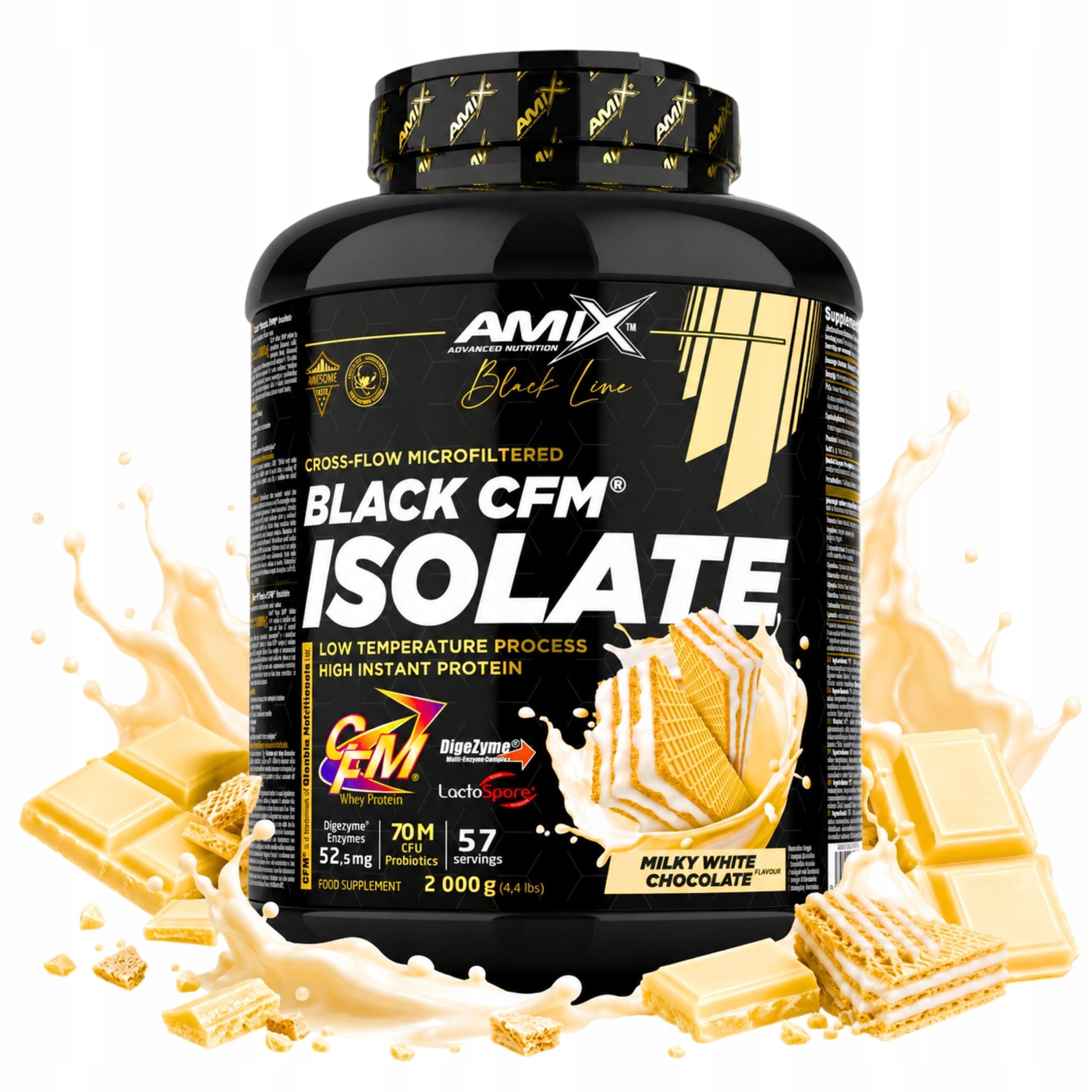 Protein isolate WPI Protein without Sugar and without Lactose Digezyme Lactospore 2kg