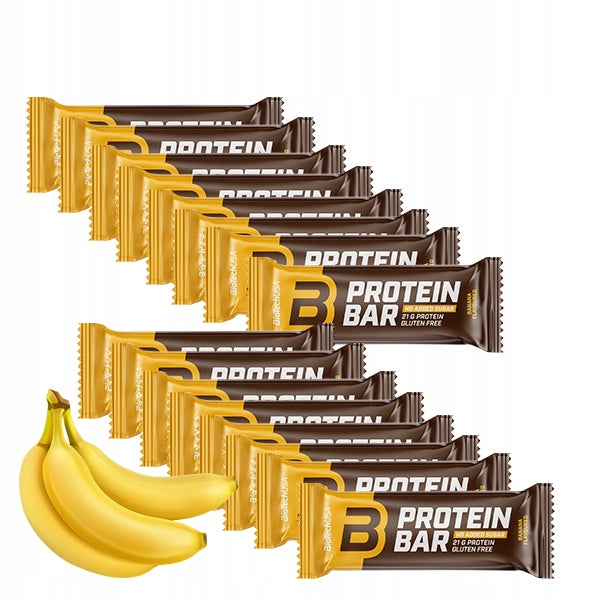 Protein slice, gluten free, 70g, BIOTECH USA, banana Packaging status original