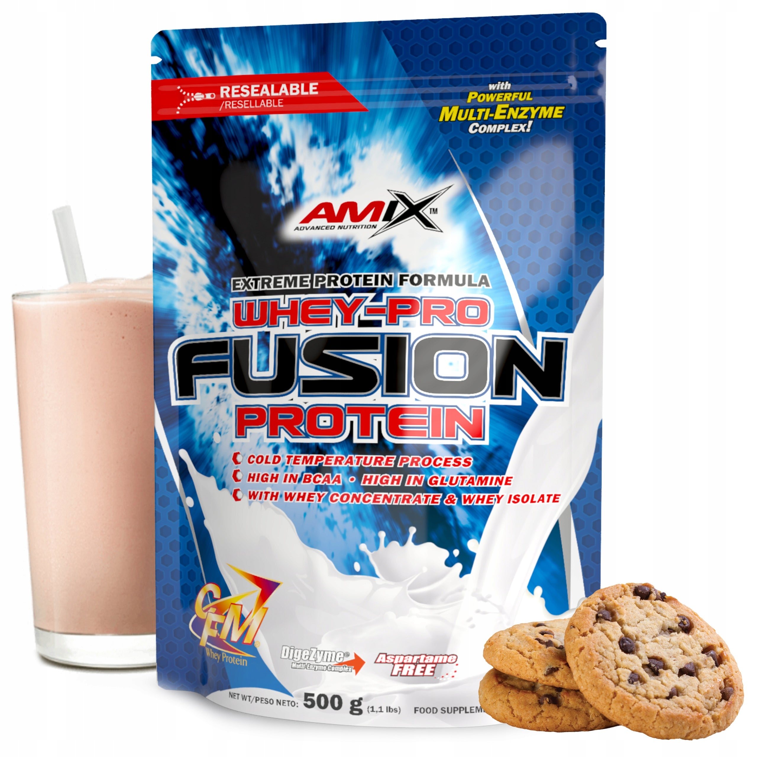 Protein slimming cocktail WPC isolate CFM 500 g cookie with cream