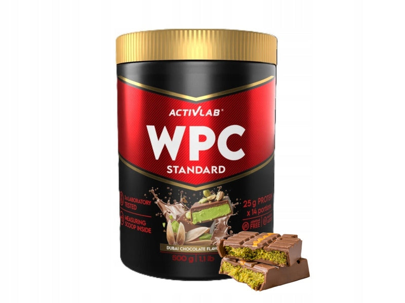 Protein supplement ACTIVLAB Wpc Standard Dubai chocolate (500 g) Sugar free