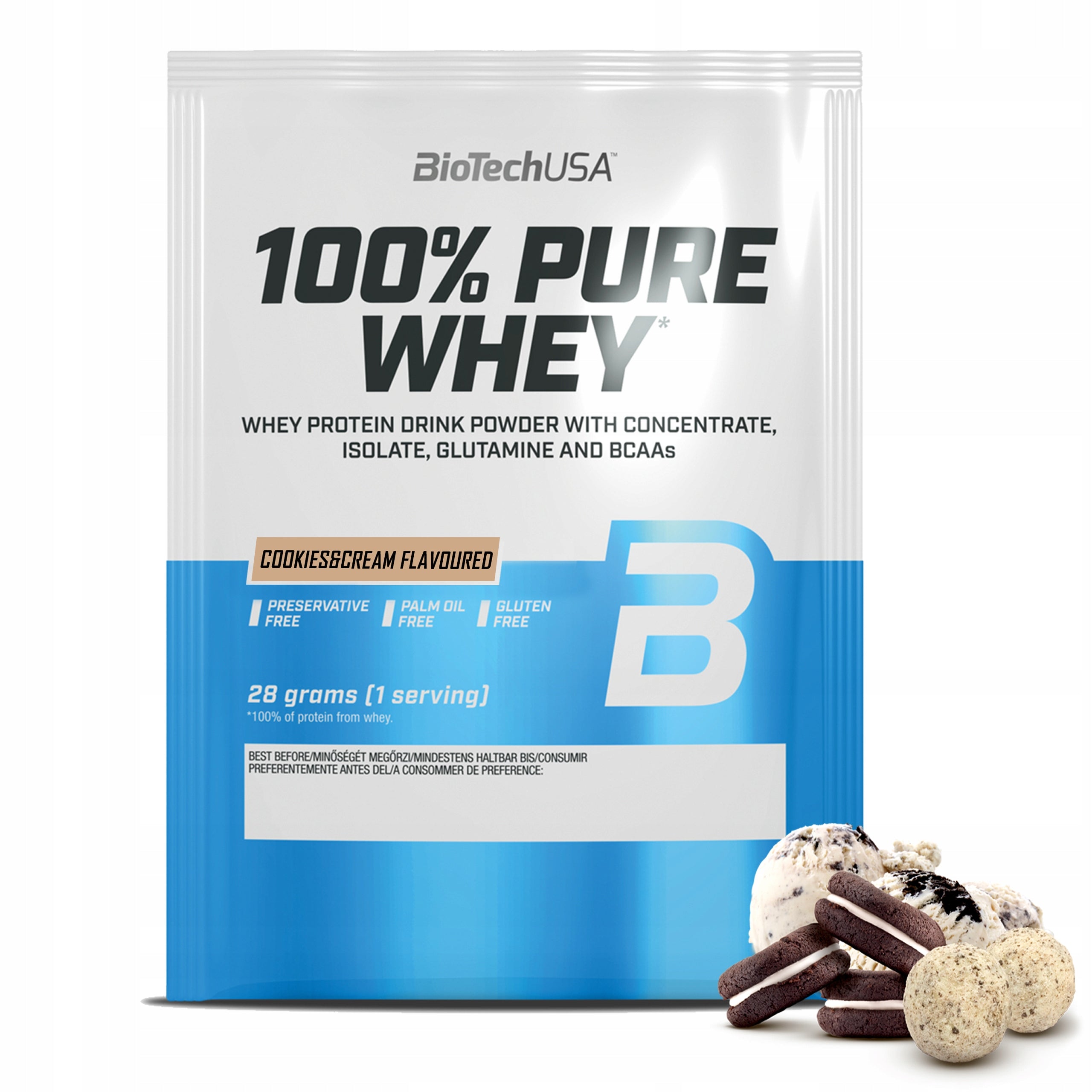 Protein supplement BioTechUSA WPC powder flavor cake with cream