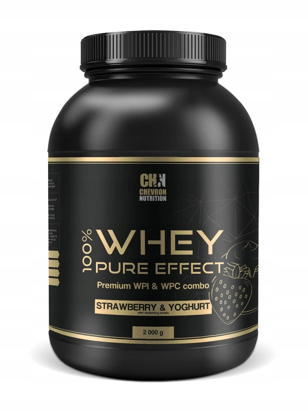 Protein supplement Chevron Nutrition as described 2000 g strawberry flavour Packaging status original