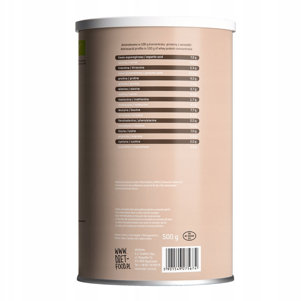 Protein supplement Diet Food concentrate WPC cocoa powder 500 g without sugar Manufacturer code 5901549275674