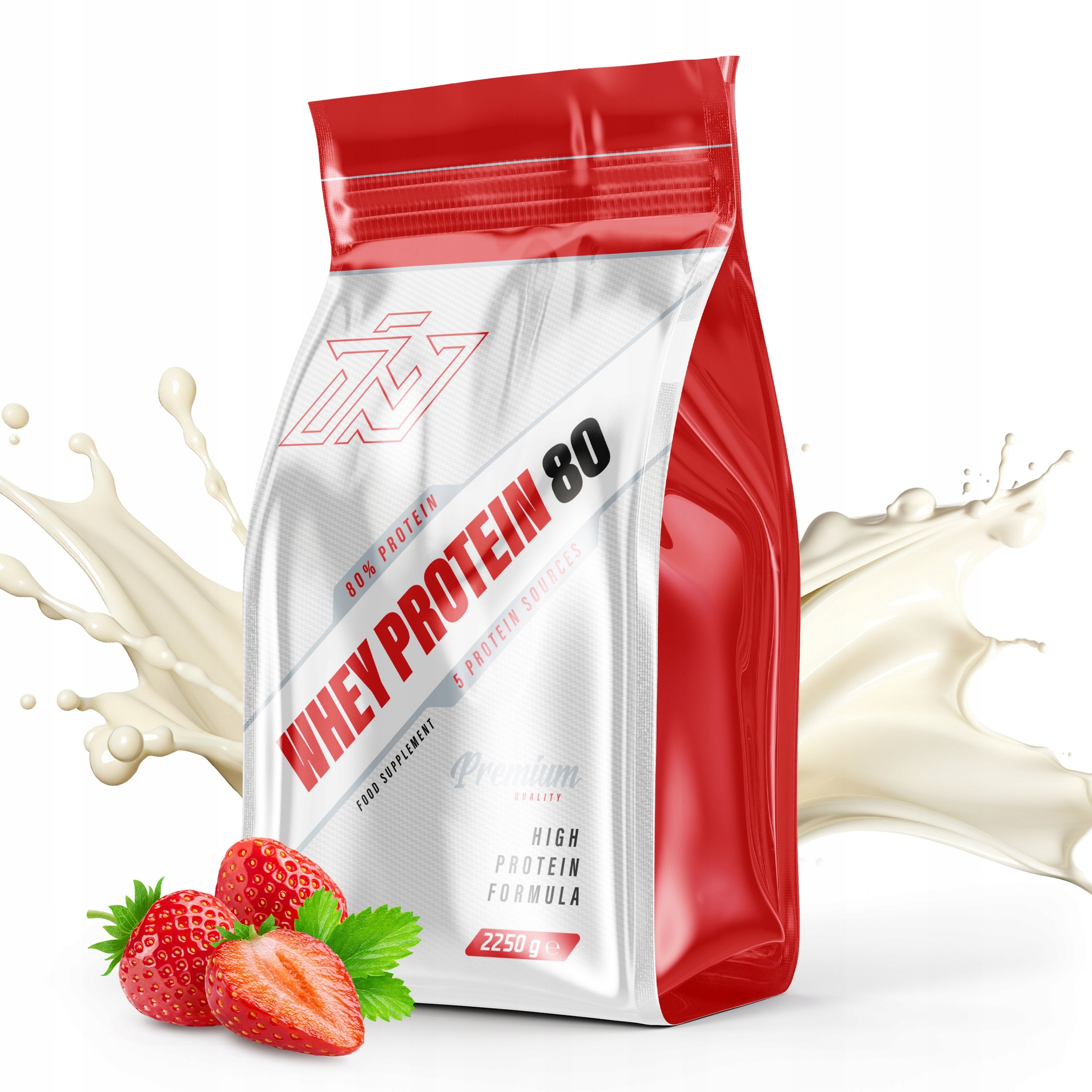 Protein supplement Immortal Nutrition powder 2250 g strawberry flavour