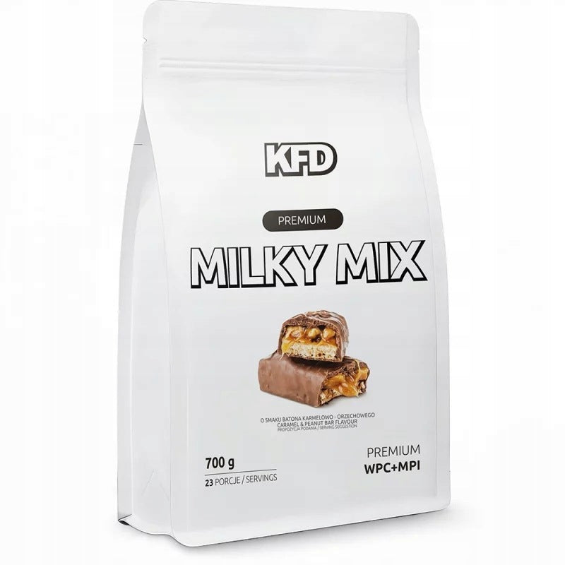 Protein supplement KFD Milky Mix 700g flavor CARAMEL AND NUT BAR