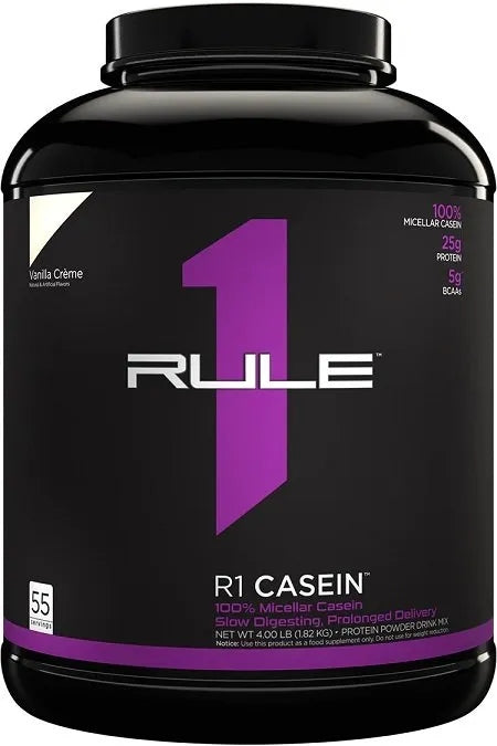 Protein supplement Rule 1 CASEIN Protein powder 1816 g taste Chocolate Fudge Expiration date at least 1 year from the date of purchase