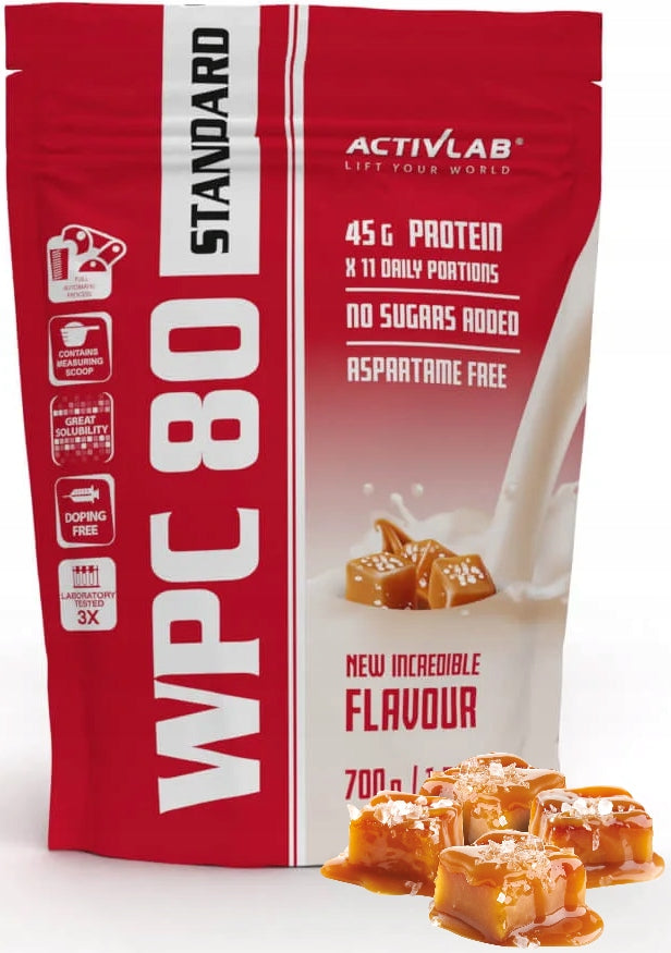 Protein supplement WPC 80 Activlab 700 g Salty Caramel whey protein Expiration date at least 1 year from the date of purchase