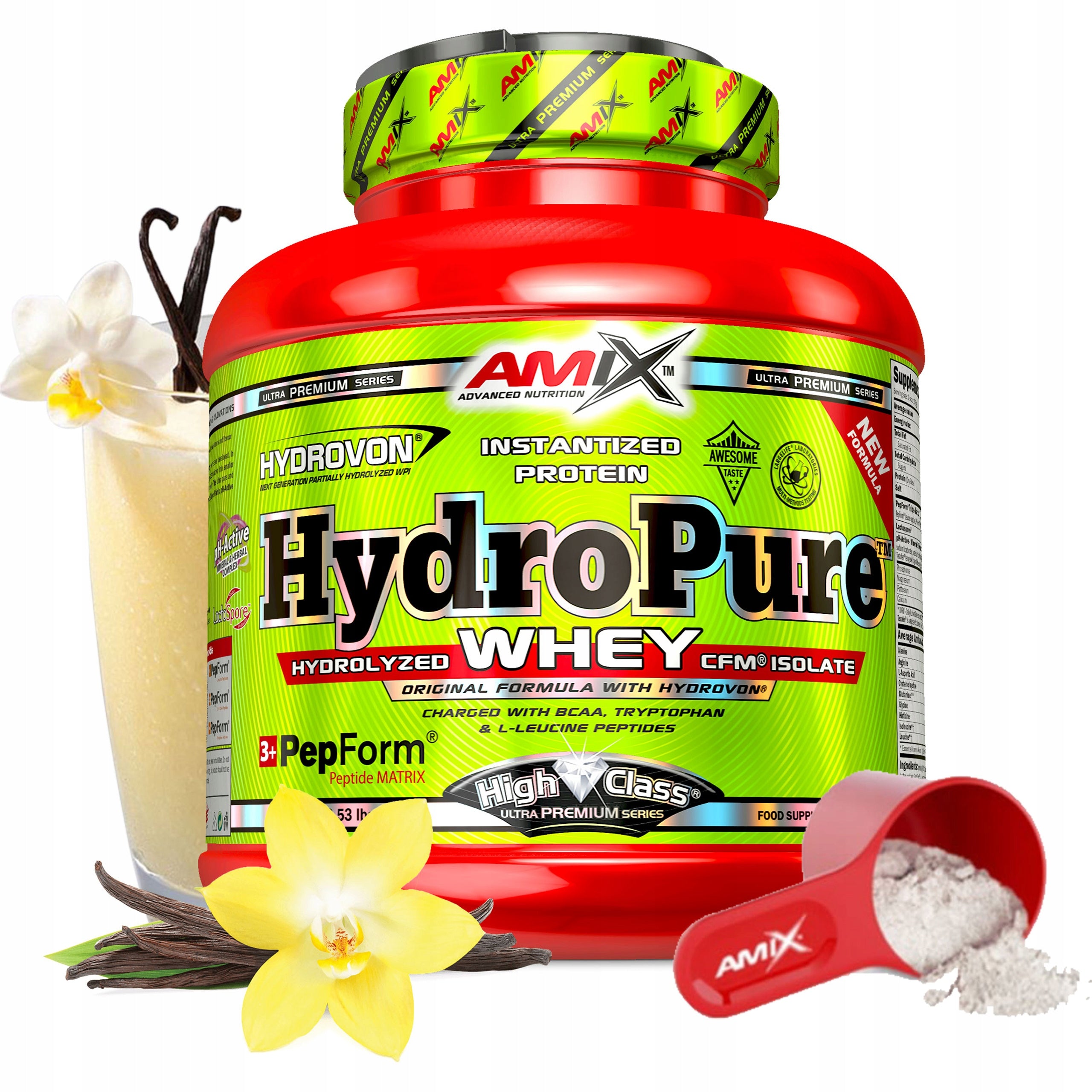 Protein supplement hydrolyzate WPH whey isolate CFM 89 g probiotics