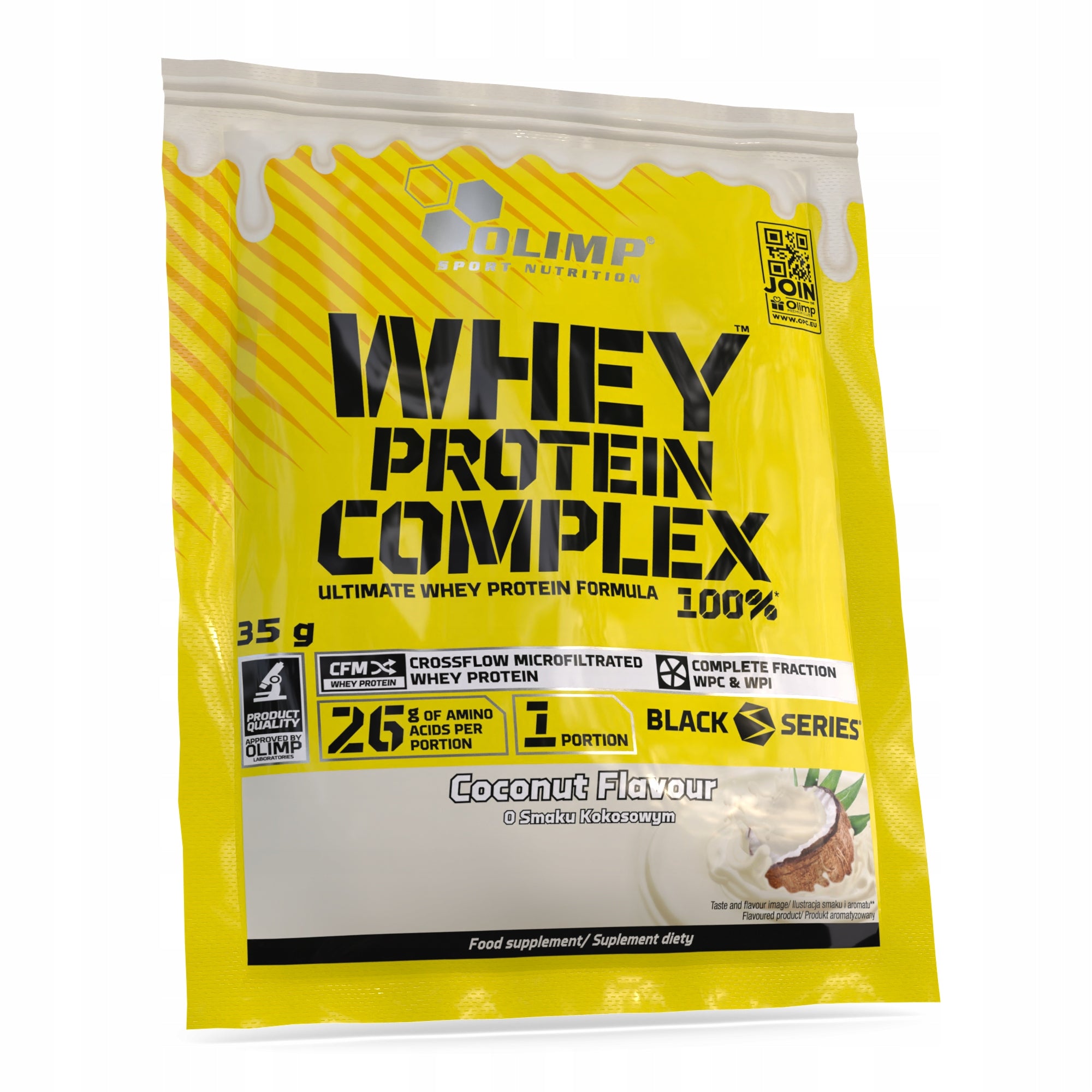 Protein supplement protein concentrate - WPC Olimp sachets 35 g coconut flavor