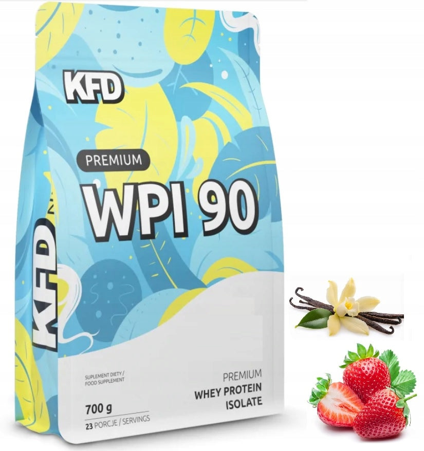 Protein supplement protein isolate -WPI KFD powder 700g taste VANILLA-STRAWBERRY