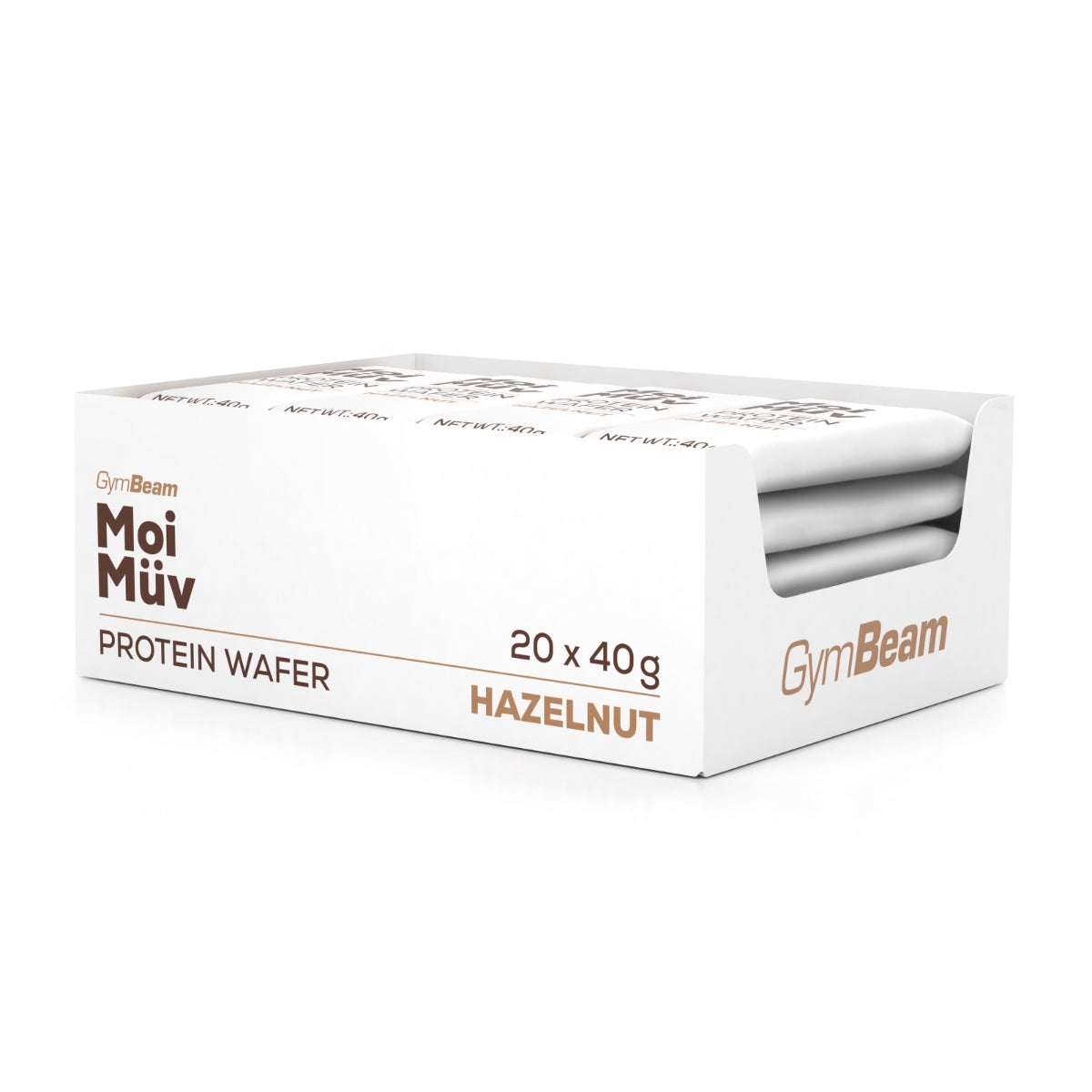 Protein wafer MoiMüv - GymBeam 40 g - vanilla Expiration date at least six months from the date of purchase