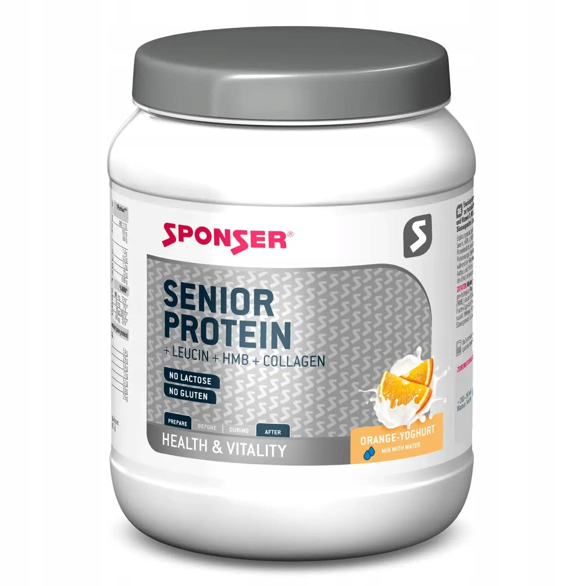Proteínový doplnok Sponser prášok 455 g, pomarančová príchuť