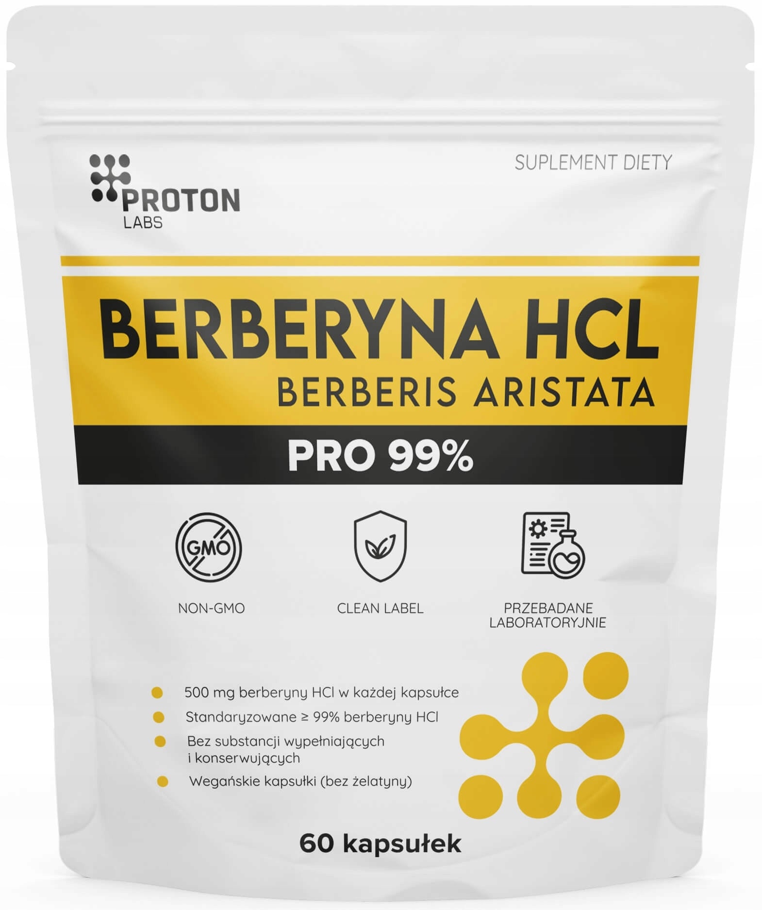 Proton Labs BERBERINE HCL PRO 99% 500mg STRONGEST Sugar Diabetes