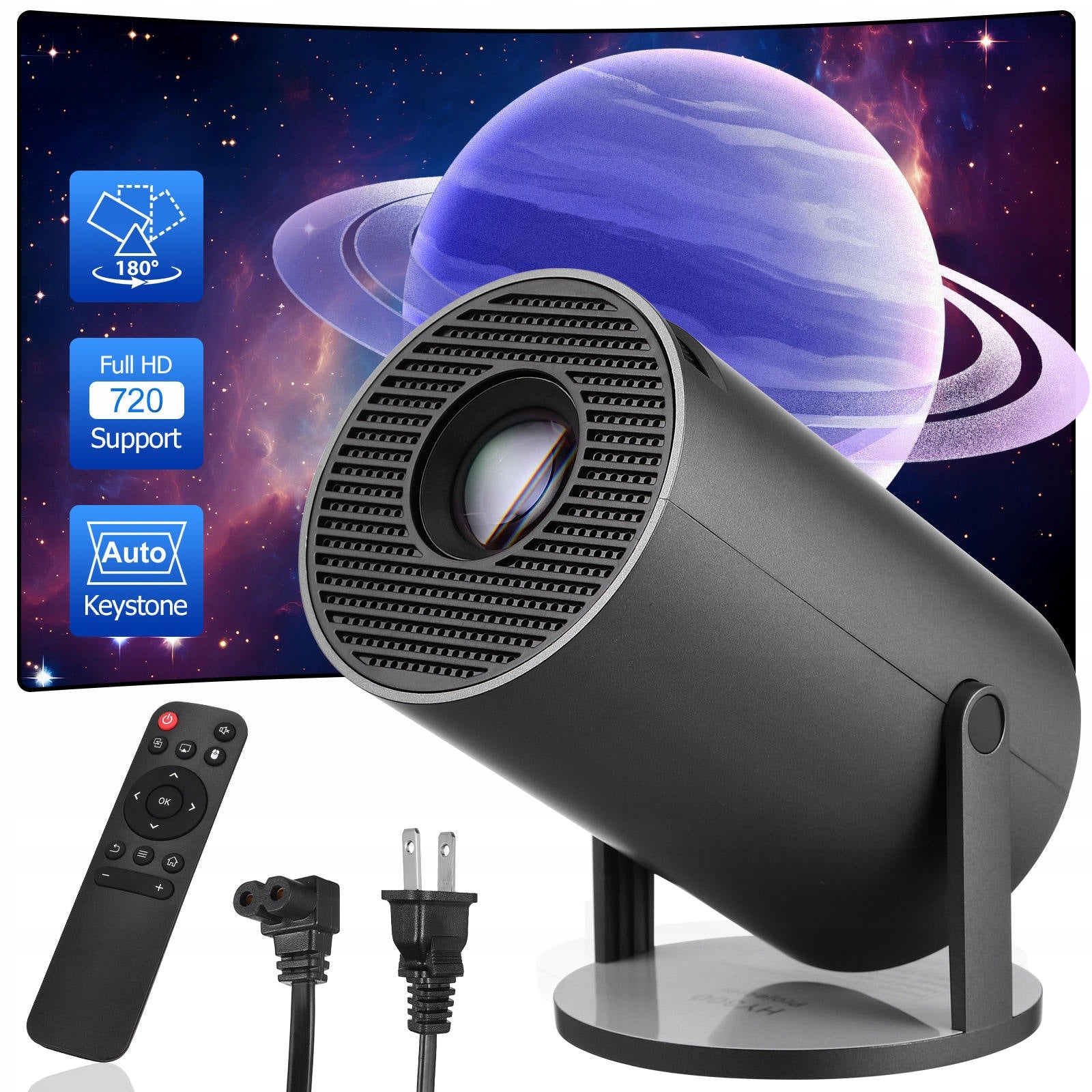 Przenośny Projektor Hd Do Domu Lekki I Łatwy W Użyciu Model 19149330259431